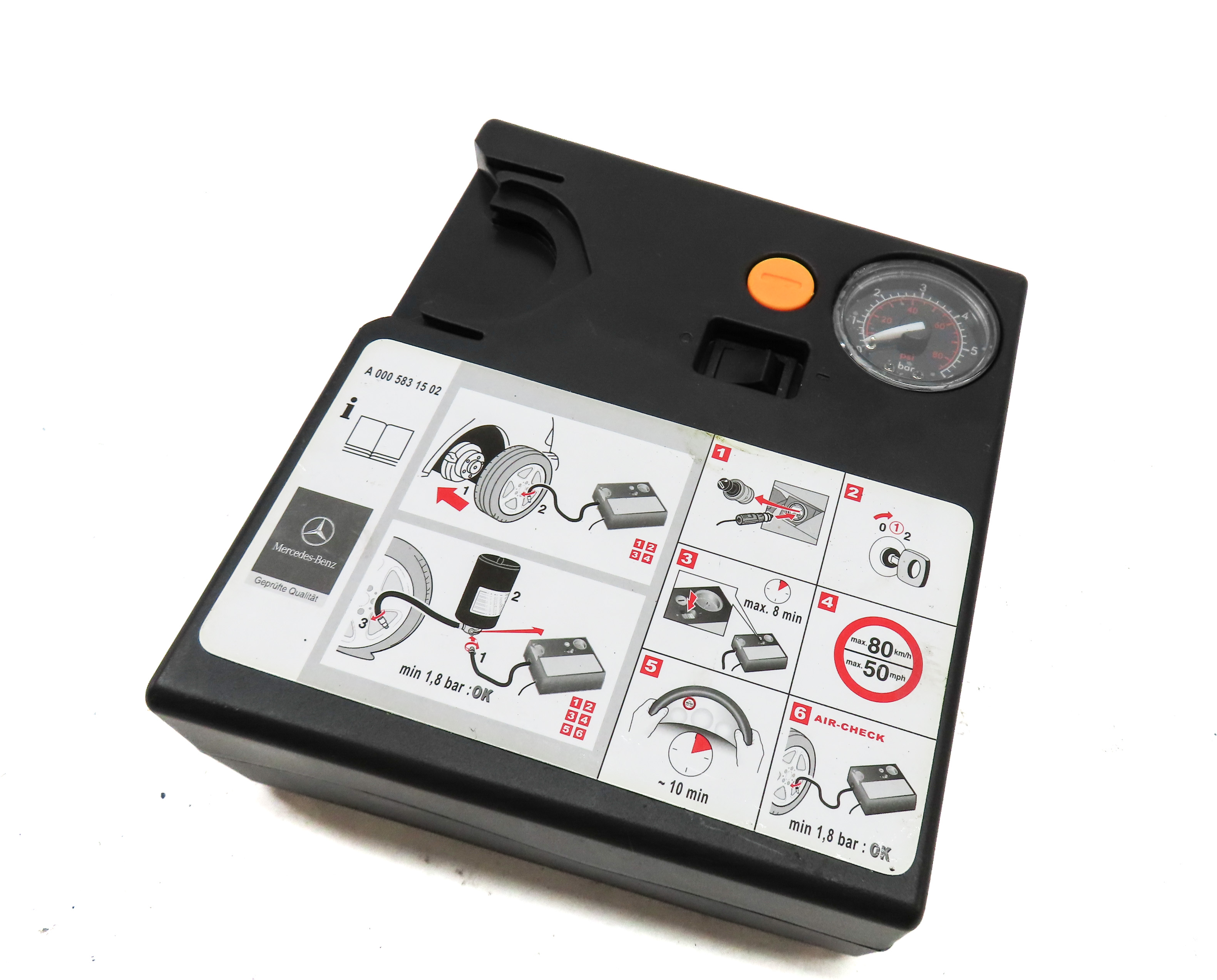 2011 MERCEDES GLK350 (X204) EMERGENCY ROADSIDE FLAT TIRE 12V AIR PUMP COMPRESSOR — exact item pictured